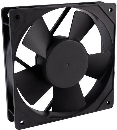 Wallair Axiallüfter 20100307 12 V/DC Schwarz B/T/H: 120 x 120 x 25 mm - Bild 1