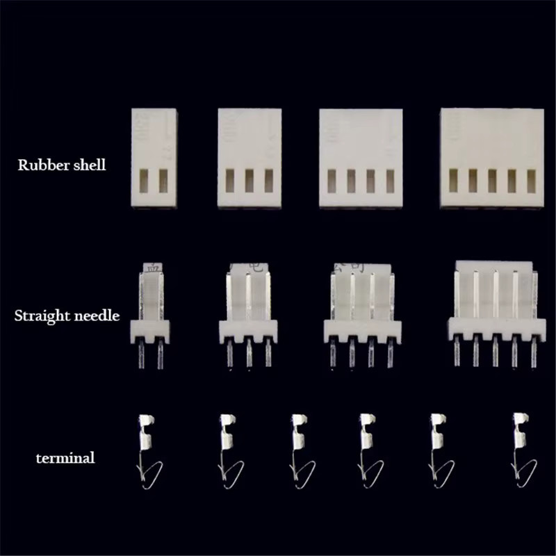 Jarhead XH2.0 Anschluss-Set mit 230 Teilen, 2-polig bis 5-polig, 2,54mm Pitch, Gehäuse, Pin-Header und Kabelstecker in Weiß - Bild 3