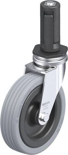 Blickle LRA-VPA 100G-ER03 Lenkrolle in Grau und Schwarz mit 100 mm Rad-Durchmesser und einer Tragfähigkeit von maximal 70 kg - Bild 1