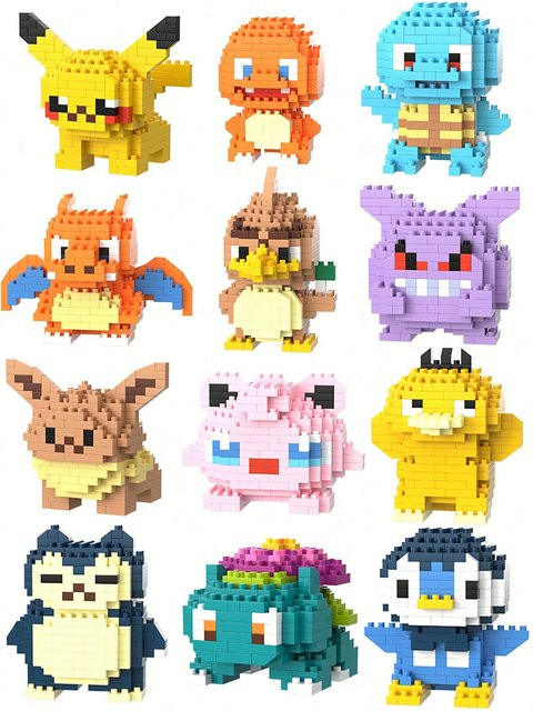 Keeppley Pokémon Bausteine, Cartoon-Anime-Stil, Tiere, Kunststoff - Bild 1
