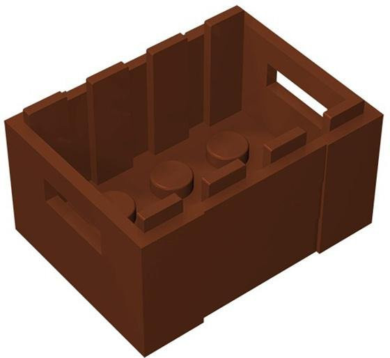 Yiran toy Stadtfigur Behälter Zubehör 12-teiliges Set braun - Bild 1