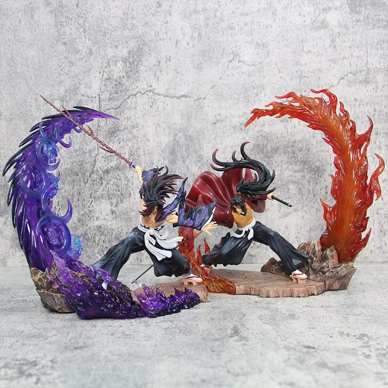 Bandai Yoriichi Tsugikuni Vs Kokushibo Kampfform GK Figur, 23 cm, leuchtende Modellstatue - Bild 2
