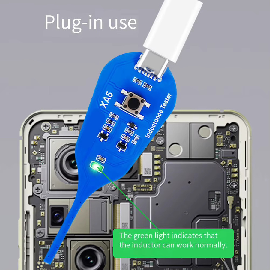 DAZZLEEX XA5 Motherboard Spulen Tester Induktor Detektor für PC Reparaturen in Blau - Bild 3