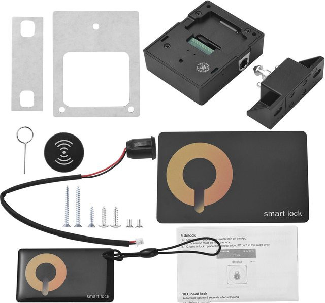 OutsideWorld Intelligentes Elektronisches Schrankschloss mit App-Steuerung und Induktion in Weiß - Bild 1
