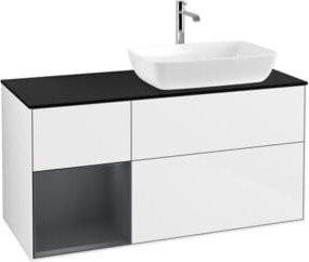 V&B Waschtischunterschrank Finion in Weiß lackiert, Breite: 120 cm, Tiefe: 50,1 cm, Höhe: 50,1 cm - Bild 1