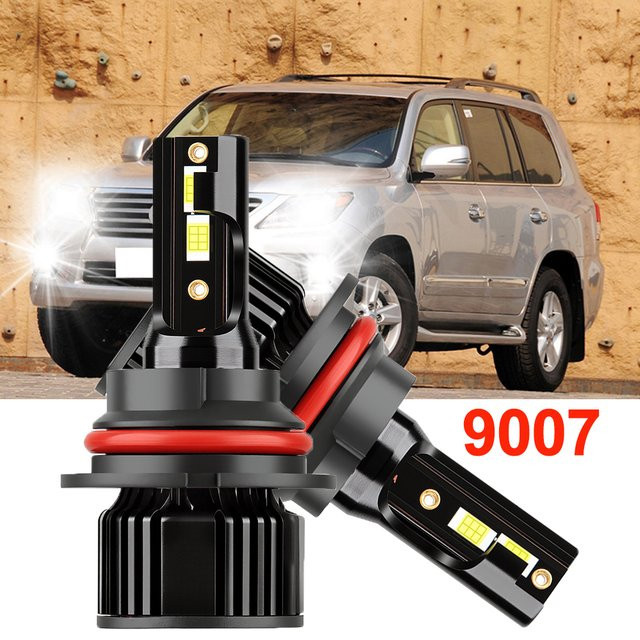Roadsun 9007 LED Auto-Lampen mit CSP 3570 Chips, Fernlicht und Abblendlicht, 6000 K, 30000 lm, 12 V - Bild 1