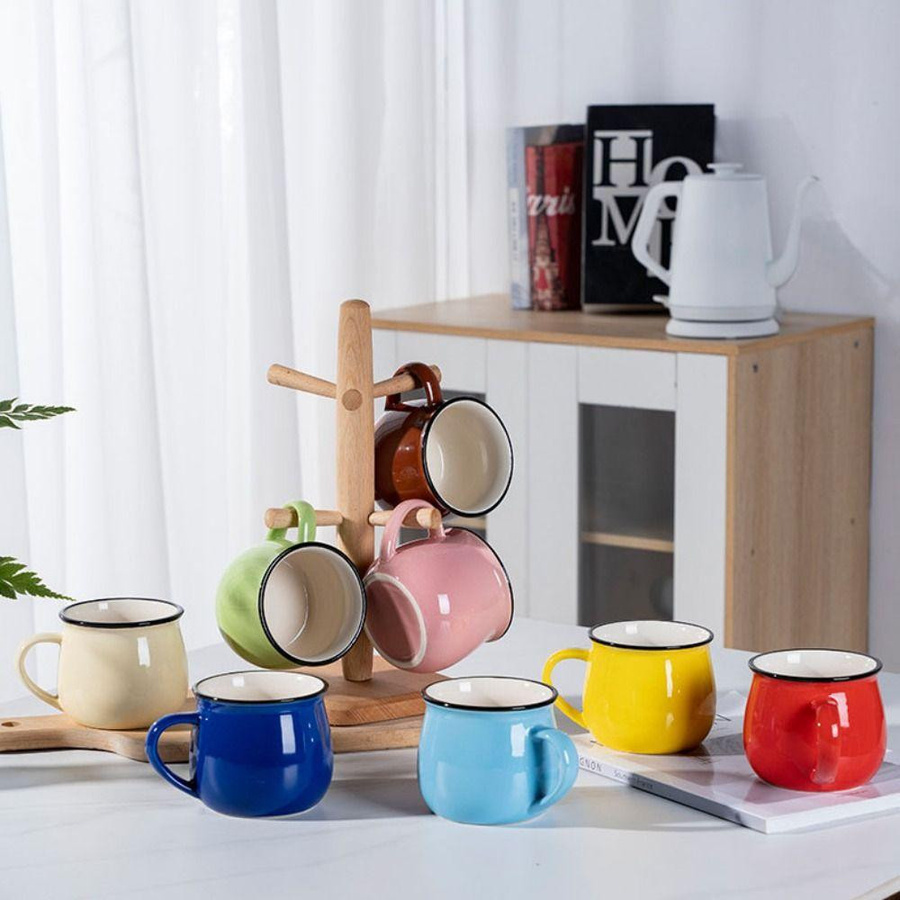 Hejun Kaffeetasse und Teetasse aus Keramik in Himmelblau, 300/400 ml - Bild 4