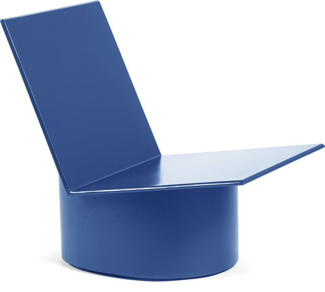 Serax Valerie Loungesessel aus lackiertem Stahl in Blau - Bild 1