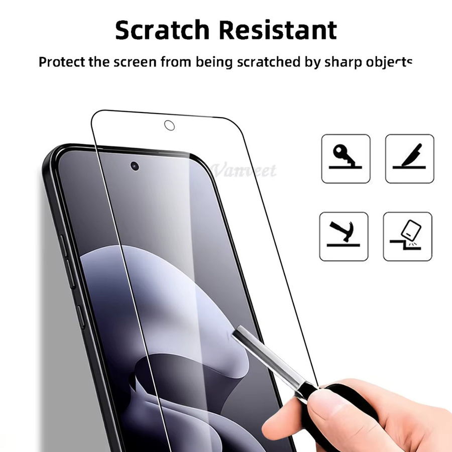 3er-Set gehärtete Glas Schutzfolien für Motorola Moto G54 G75 G84 G17 G15 in Transparent mit Anti-Fingerprint-Beschichtung - Bild 4