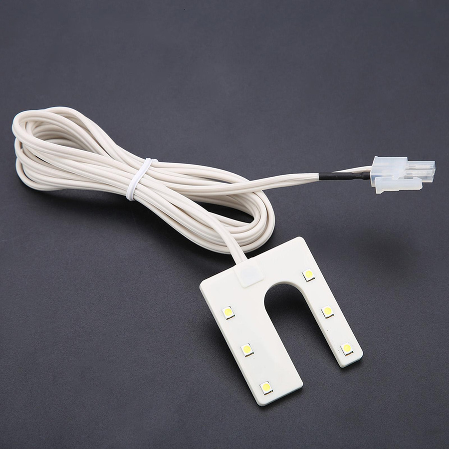 Igeteck LED Arbeitsleuchte für Nähmaschinen, U-förmige magnetische Tischlampe in Weiß - Bild 3