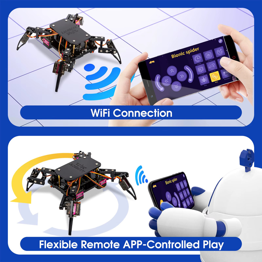Acebott Spider Explorer Kit, Bionic Vierbeiner Roboter Spielzeug - Bild 4