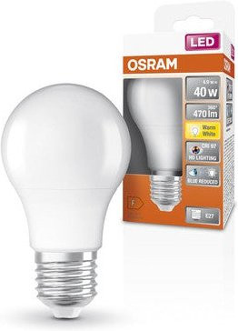Osram Superstar+ Classic A 40 FR LED-Lampe, E27, 4,9W, 470lm, Warmweiß - Bild 1