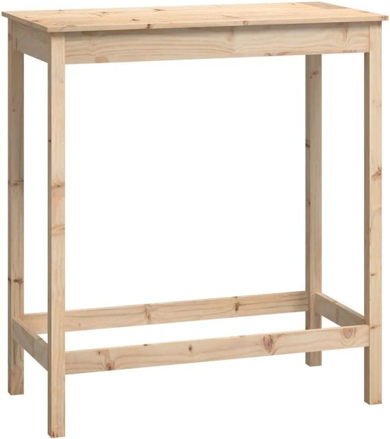 vidaXL Bartisch aus rustikalem Kiefernholz in Braun, B/T/H: 100 x 50 x 110 cm - Bild 1