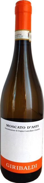 Giribaldi Moscato d’Asti 2021, Weißwein, Piemont, lieblich, 5,0 % Vol., 0,75 l - Bild 1
