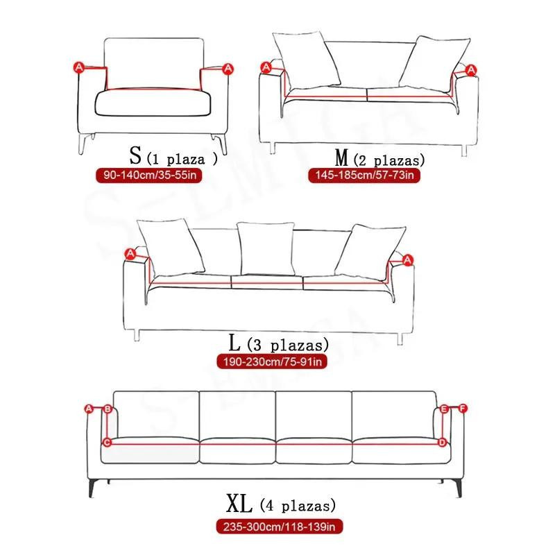 Bestbags Stretch-Sofabezug für L-förmige Ecksofas, bedruckt und abnehmbar, Gelb, Breite: 235-300 cm - Bild 2