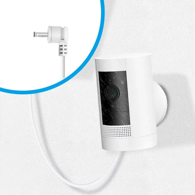 Ring Outdoor-Ladekabel für Stick Up Cam Akku 3. Generation, wetterfest, Weiß, Länge: 7,6 m - Bild 1