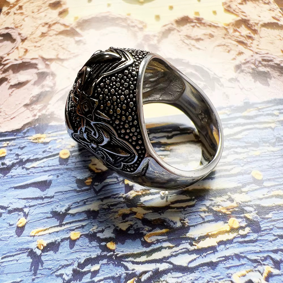 Thaddaeus Ring, Lilienschädel, 925 Silber, Schwarz, Unisex - Bild 4