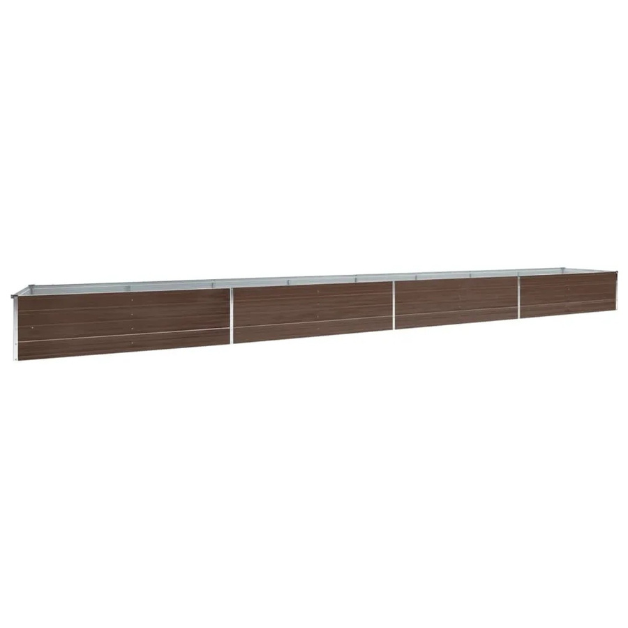 DELUKE Hochbeet OSKAR aus verzinktem Stahl in Braun, B/T/H: 600 x 80 x 45 cm - Bild 2