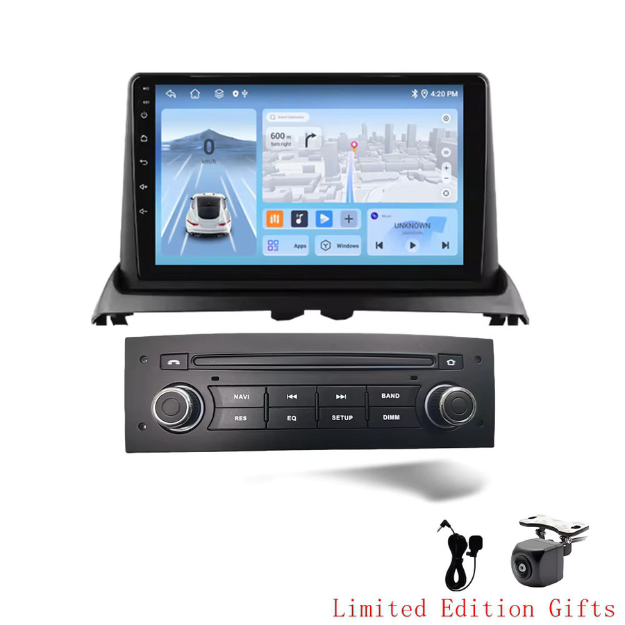 Hangmanjia Android 13 Autoradio für Renault Clio 2 (2000-2012) mit kabellosem CarPlay und Android Auto in Schwarz - Bild 6