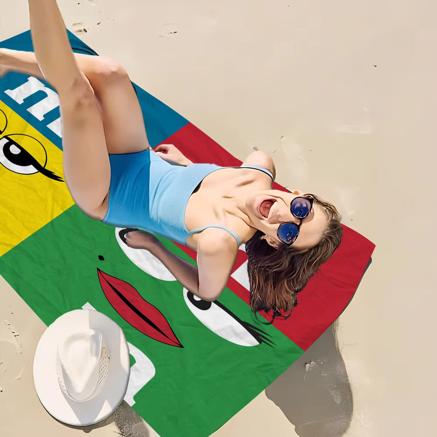 M&Ms Strandtuch aus Mikrofaser, saugfähig und schnell trocknend - Bild 2