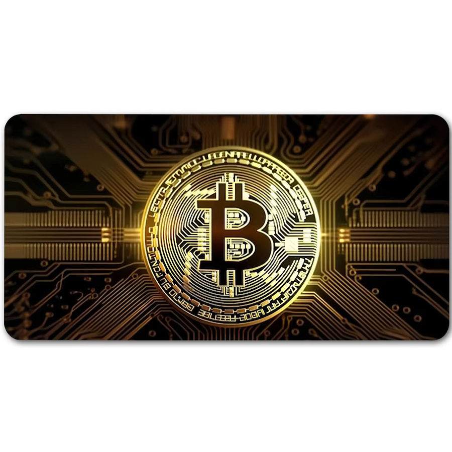 B-BitcoinS XXL Mauspad aus Gummi, rutschfeste Schreibtischunterlage für Gaming und Büro - Bild 7