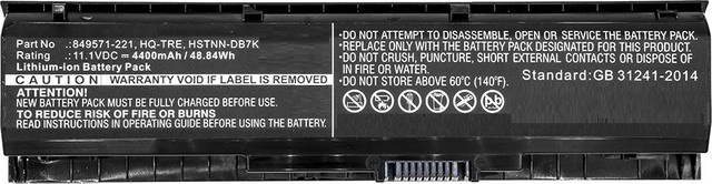 CoreParts Ersatzakku für HP (MBXHP-BA0077), Li-Ion Pack, Schwarz, 4400 mAh - Bild 1