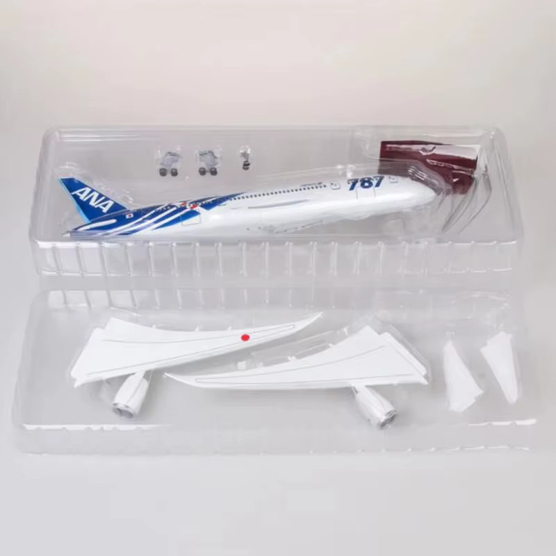 ZOCO B787 All Nippon Airways ANA Airlines Flugzeugmodell, 1:130, mit Licht und Rädern - Bild 4