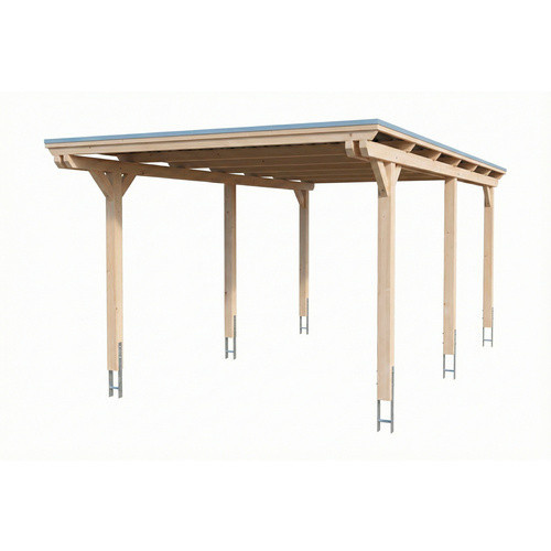 SKANHOLZ Carport Emsland aus Fichte mit Stahl-Dachplatten und Antikondensvlies, Farbe: beige, B: 604 cm, T: 340 cm - Bild 2