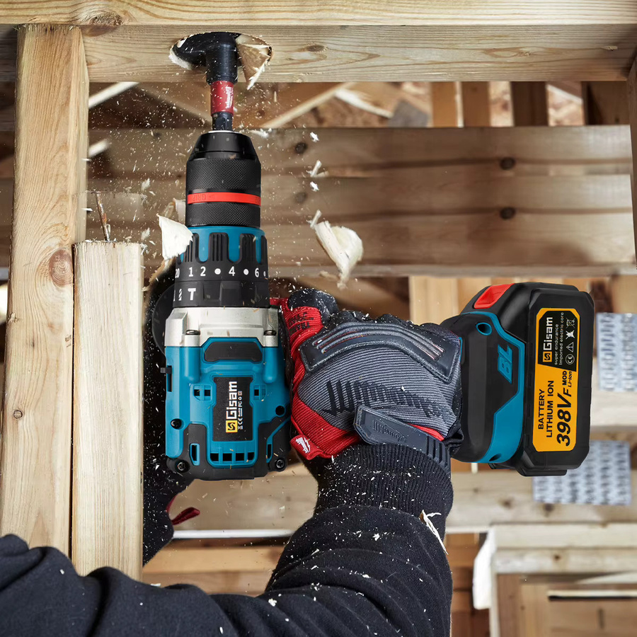 Makita Bürstenloser Akku-Schlagbohrschrauber in Blau mit 480 N.M Drehmoment und 13 mm Bohrfutter für 18 V Akku-Systeme - Bild 4