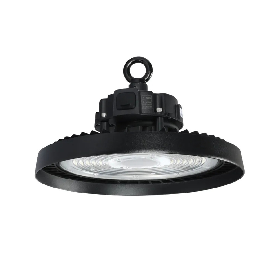 ENOVALITE LED HighBay UFO Hallenstrahler Schwarz mit einstellbarer Leistung 100W 150W 200W dimmbar Neutralweiß 17000-34000lm IP65 LIFUD - Bild 2