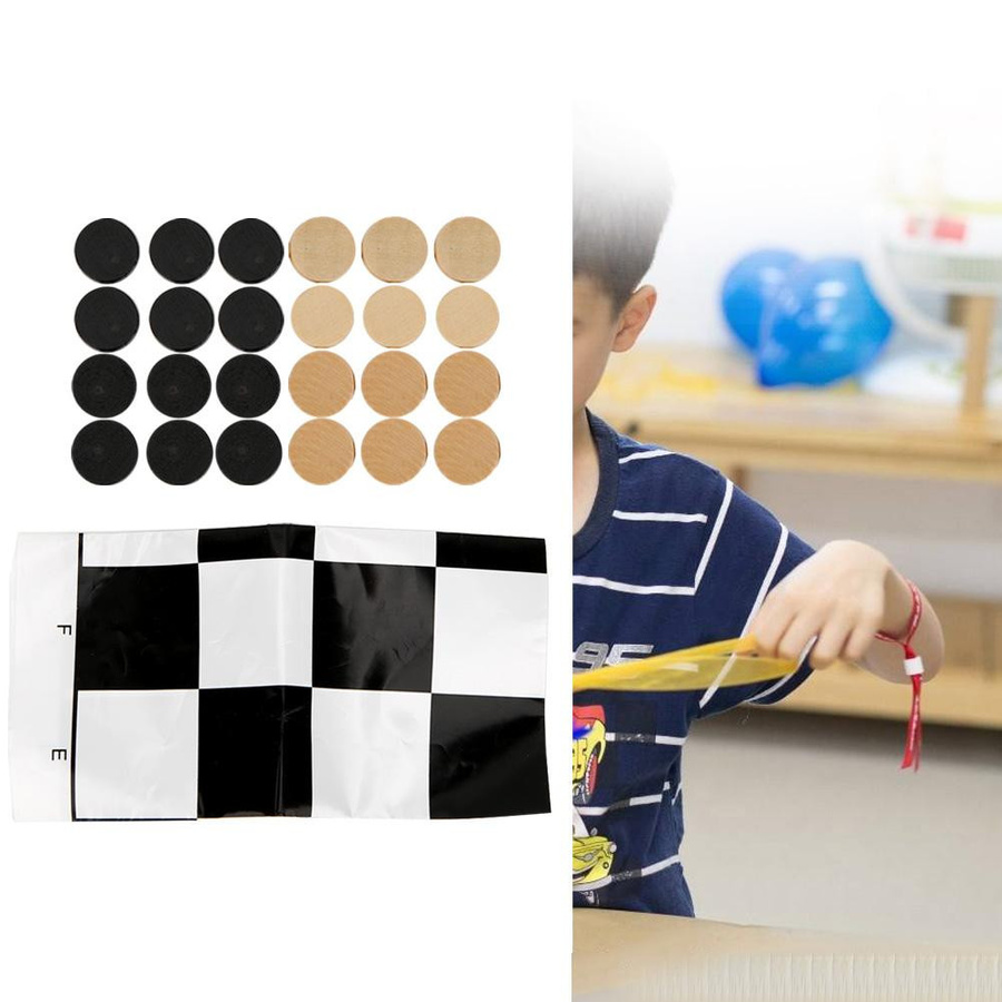 TOMTOP JMS Internationales Damespiel Holz 24-teiliges Set - Bild 7