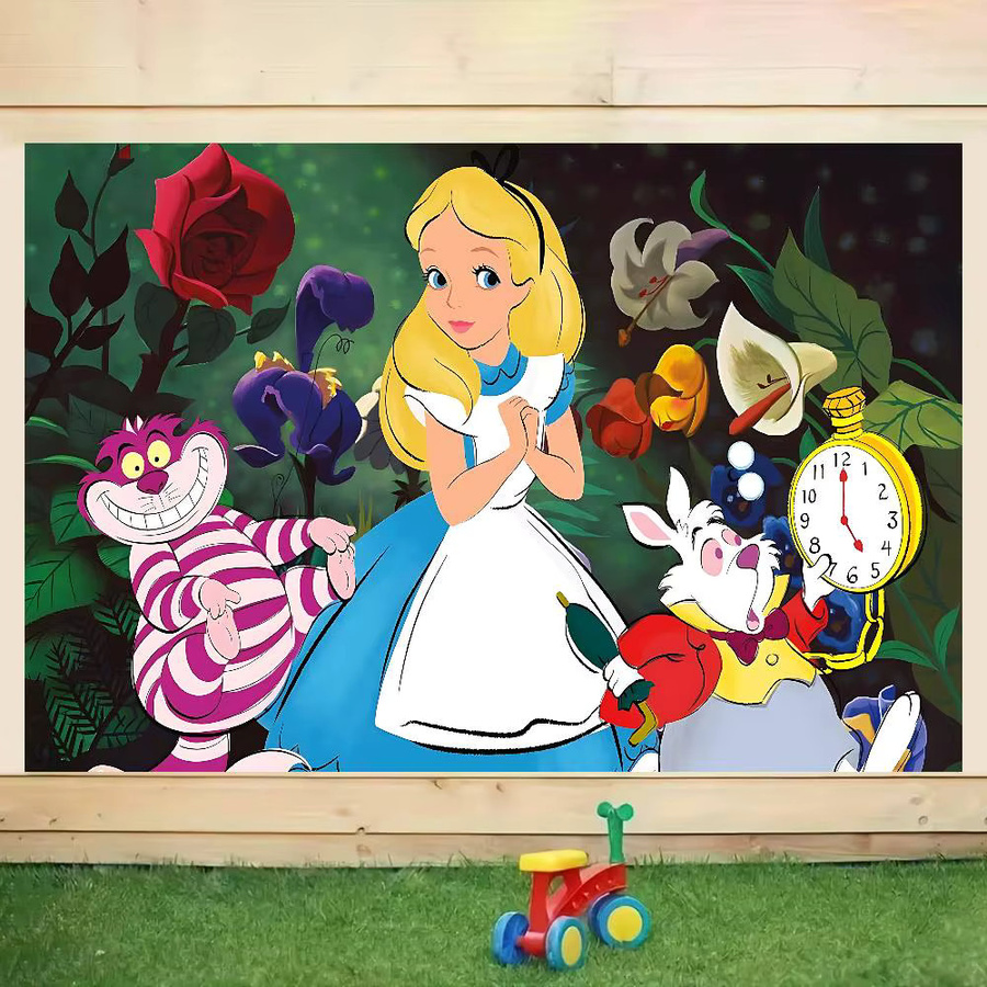 Beast Kingdom Alice im Wunderland Hintergrunddekoration Illustration Mehrfarbig - Bild 5