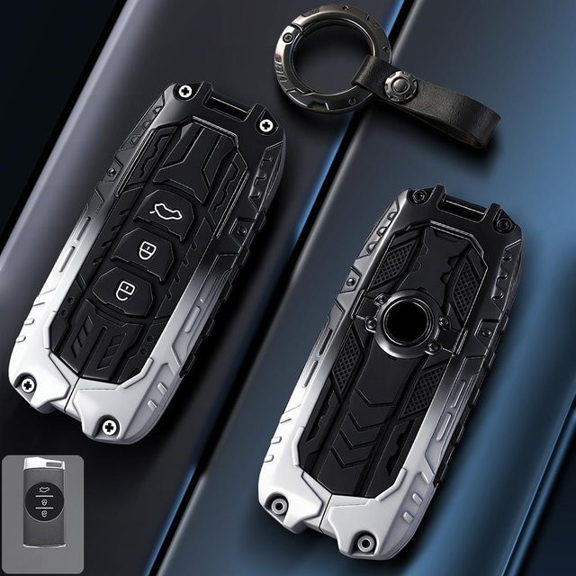 Schlüsselhülle aus Zinklegierung in Schwarz für Chery Omoda 5, Tiggo 8 Pro, Tiggo 3, 5X Plus, Arrizo 5plus, Jaecoo J7, J8 und Exeed TXL - Bild 1