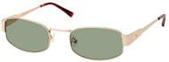 Mister Spex Reno 2163 Sonnenbrille, Vollrand, Rechteckig, Metall, Unisex, Gold, Green - Bild 1