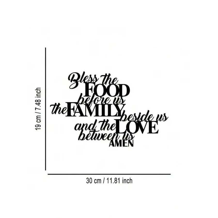 Hello Young Minimalistische Wandkunst aus Metall in Schwarz mit Typografie - Bild 2