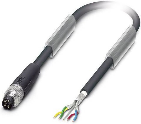 Phoenix Contact Sensor-Aktor-Datensteckverbinder M8 Stecker gerade Schwarz 4-polig 2,00 m - Bild 1