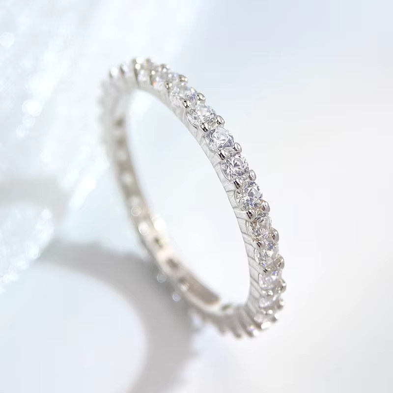 Ring 925 Silber, Zirkonia, mehrfarbig, Damen - Bild 1