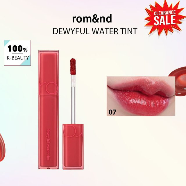 rom&nd Dewyful Water Tint 07 Cherry Way, Lipgloss, Unisex - Bild 1