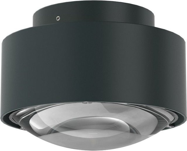 Top Light Puk Maxx Plus LED-Deckenleuchte in Anthrazit Matt mit klarer Glaslinse und warmweißem Licht (2700K) - Bild 1