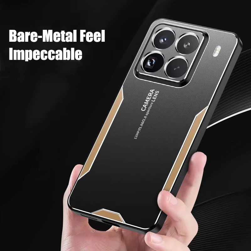 Stoßfeste Business Schutzhülle aus Aluminiumlegierung und hartem PC für Xiaomi 17T Pro Max, 15S, 15T, 14T Ultra, 13T Pro mit Objektivschutz in Schwarz oder Blau - Bild 2