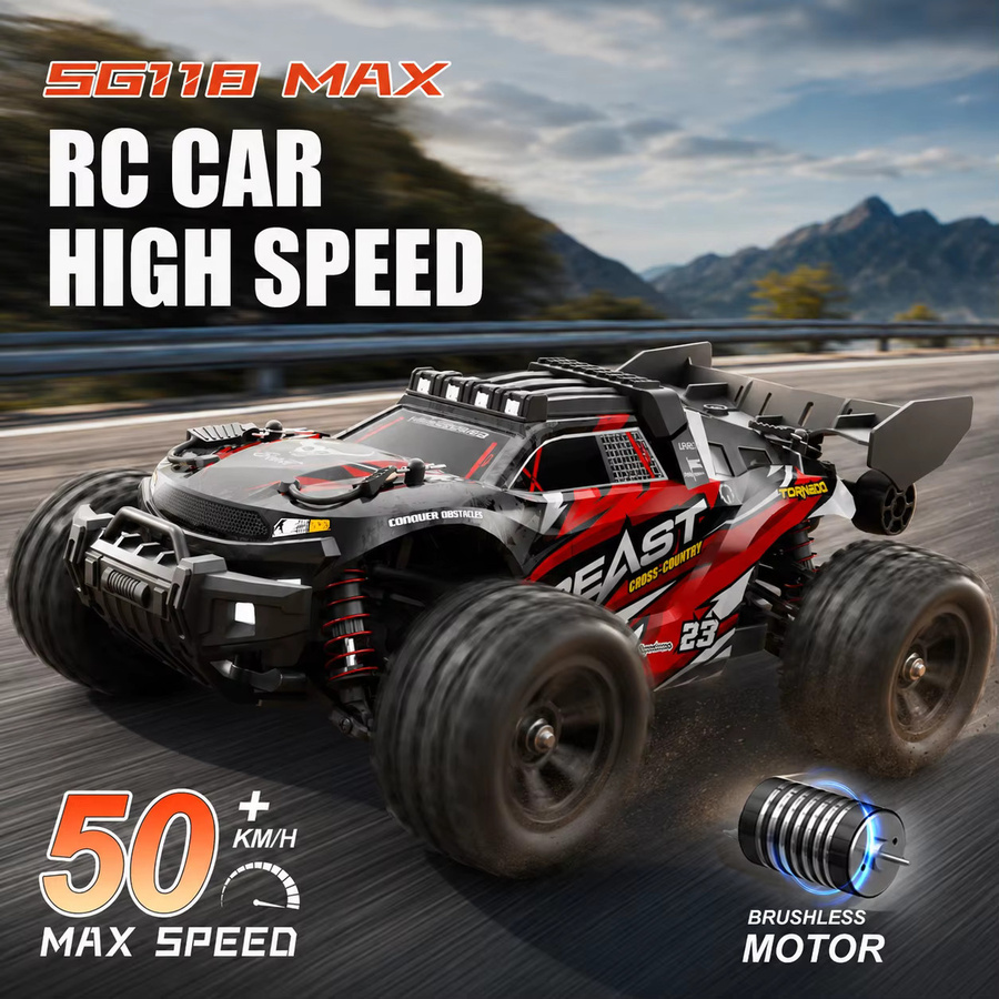 ZNLYRION SG118MAX PRO RC Offroad-Truck, 1:18, 4WD, bürstenlos, ferngesteuert, mit Metallchassis - Bild 5