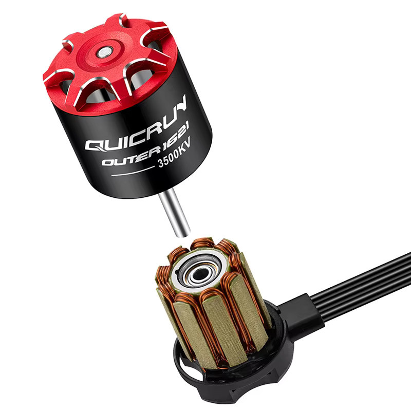 Hobbywing QuicRun Outer 1621 SL Sensorloser Brushless Motor, 3500KV, 1:24 RC Auto Crawler Zubehör - Bild 3