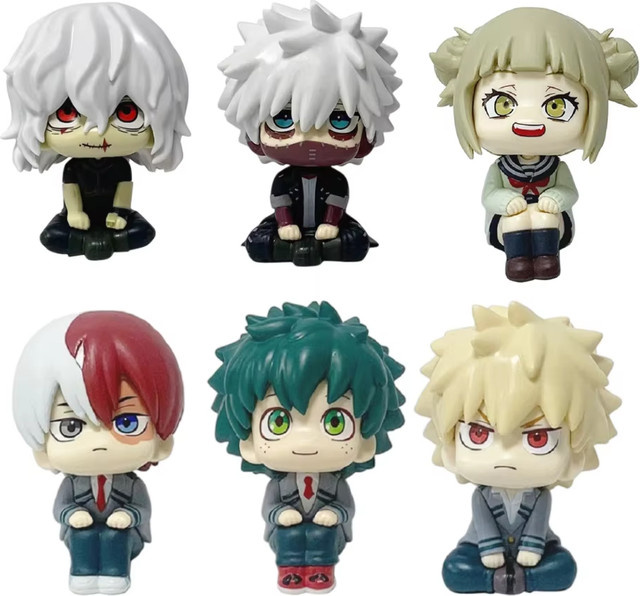 Bandai My Hero Academia Tomura Shigaraki Izuku Midoriya Katsuki Bakugo Chibi PVC-Figur, Einzelfigur, Bunt / Mehrfarbig - Bild 1