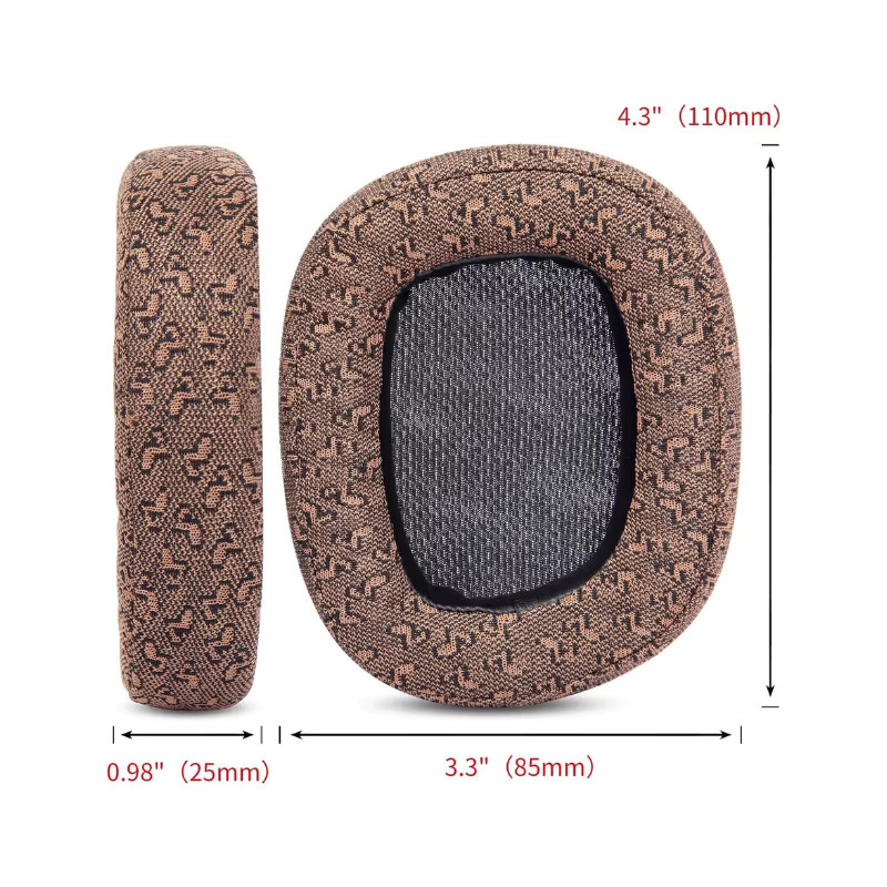 Ersatz-Ohrpolster kompatibel mit Logitech G35 G930 G933 G933S G935 G633 G633S G635 G533 G430 G431 G432 G433 G332 G230 G231 - Bild 2