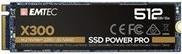 Emtec X300 Power Pro M.2 NVMe SSD 512 GB Schwarz - Bild 1
