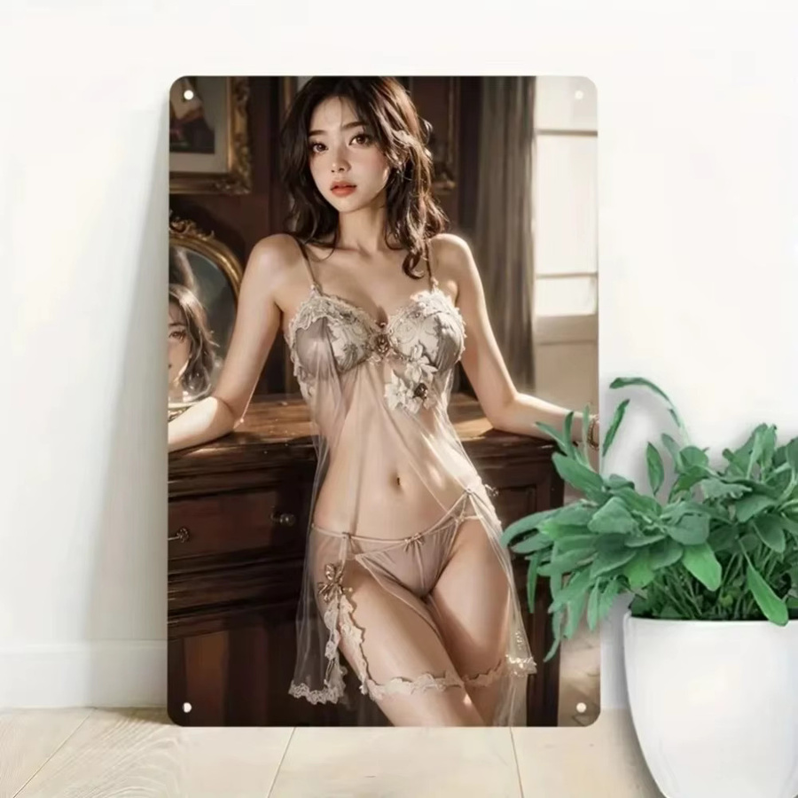 CIFBUY Vintage Anime Metall-Blechschild als wasserfeste Wandkunst für Innen- und Außenbereiche, B/H: 30,0 x 20,0 cm - Bild 1
