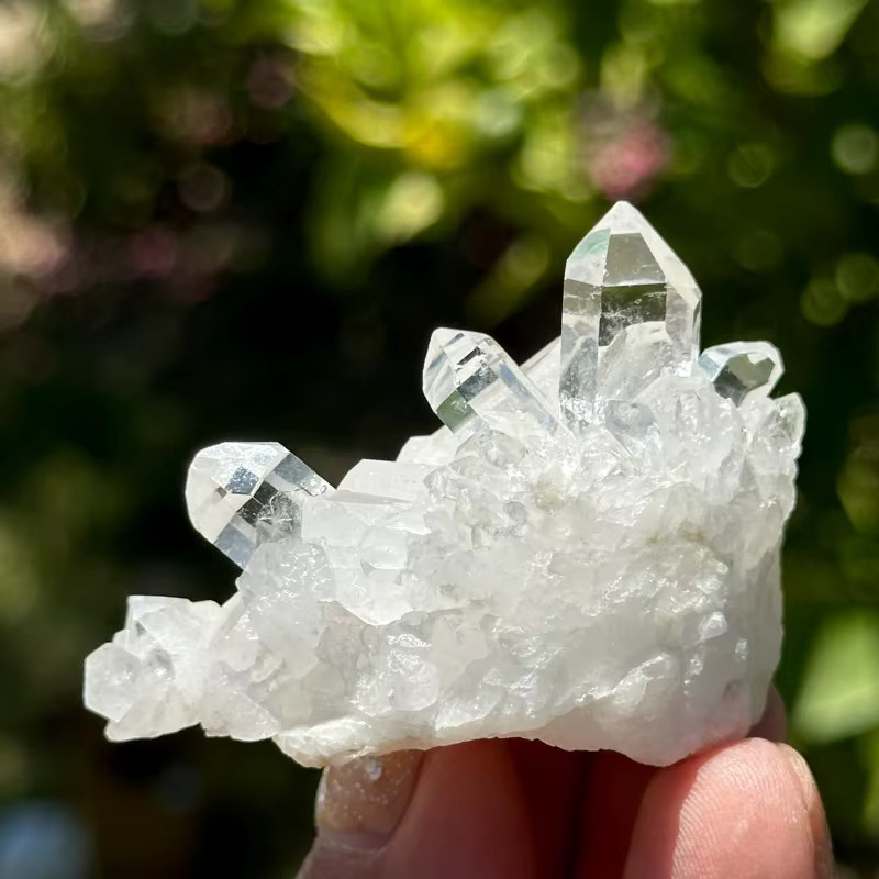 CrystalHola Ananas-Quarz-Cluster aus transparentem Klarquarz als dekorativer Bastelstein für dein Zuhause oder Büro - Bild 5
