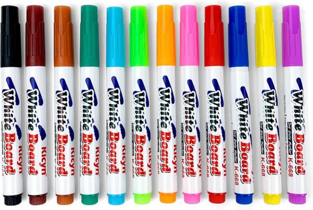 KONNWEI Magische Wassermalstifte für Kinder, Whiteboard Marker Set in Weiß und Bunt/Mehrfarbig - Bild 1
