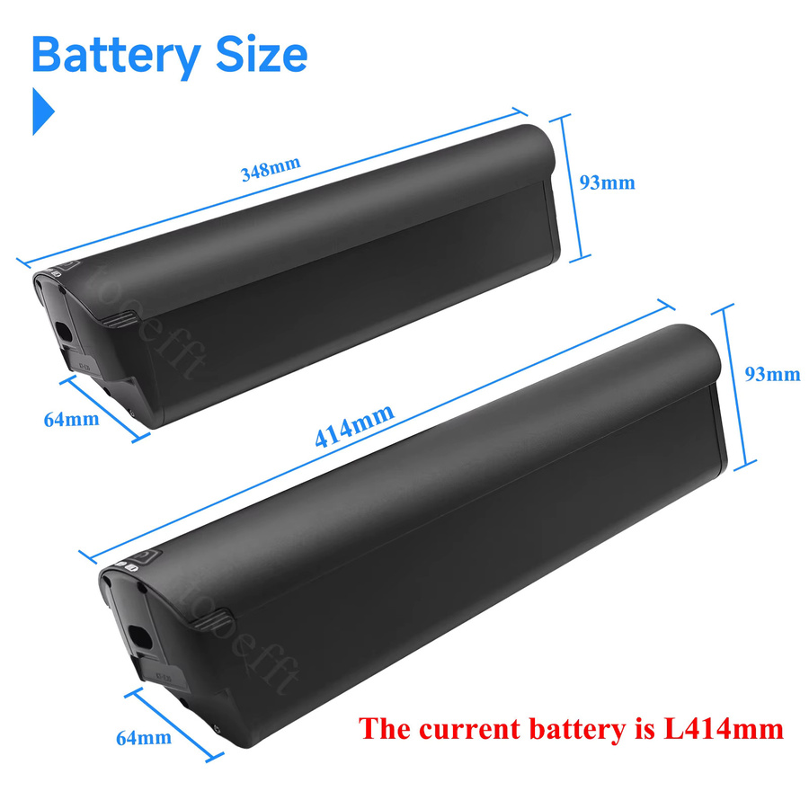 HillMiles E-Bike-Ersatzakku für MileCity1 und MileTrail 1, 36V, 13Ah, Schwarz - Bild 2