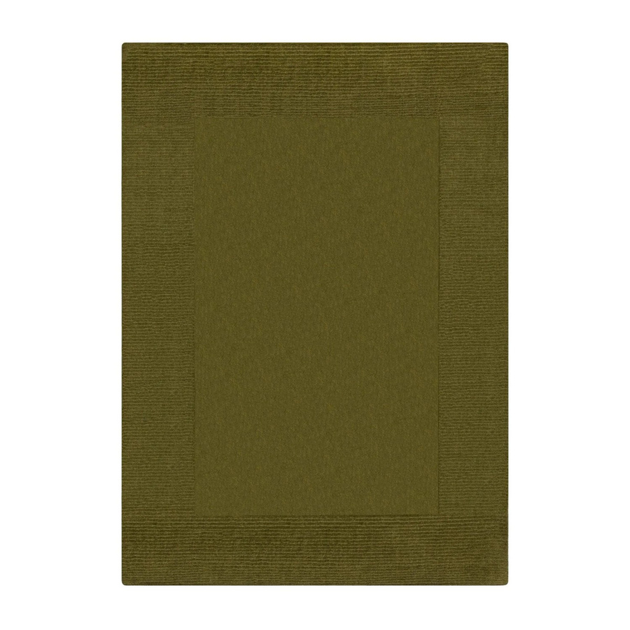 Flair Rugs Wollteppich Wool Border in Grün, B/T: 160 x 230 cm - Bild 2